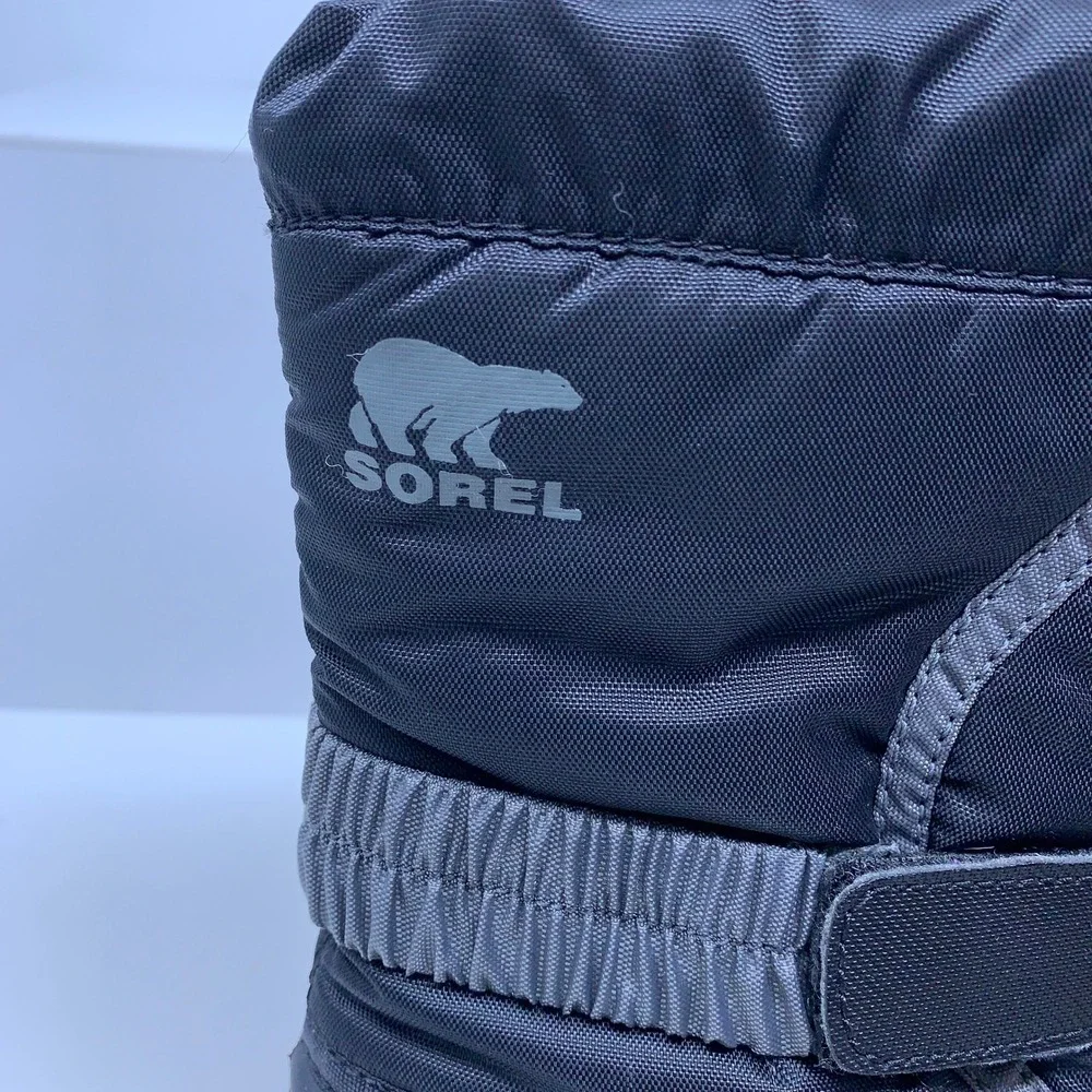Sorel Kids Size 11 Black Waterproof Insulated Snow Commander Winter Boots New